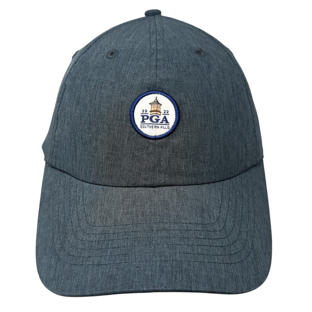 PGA Patch Strapback Hat Blue One Size Adjustable Outdoor Imperial